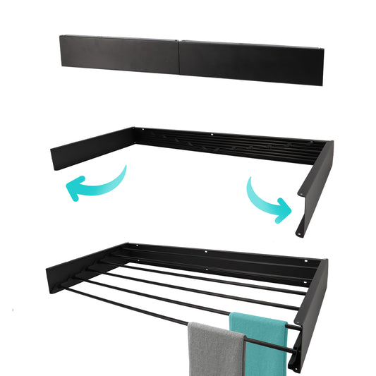 Wanddroogrek XL Full Color Zwart 100 cm