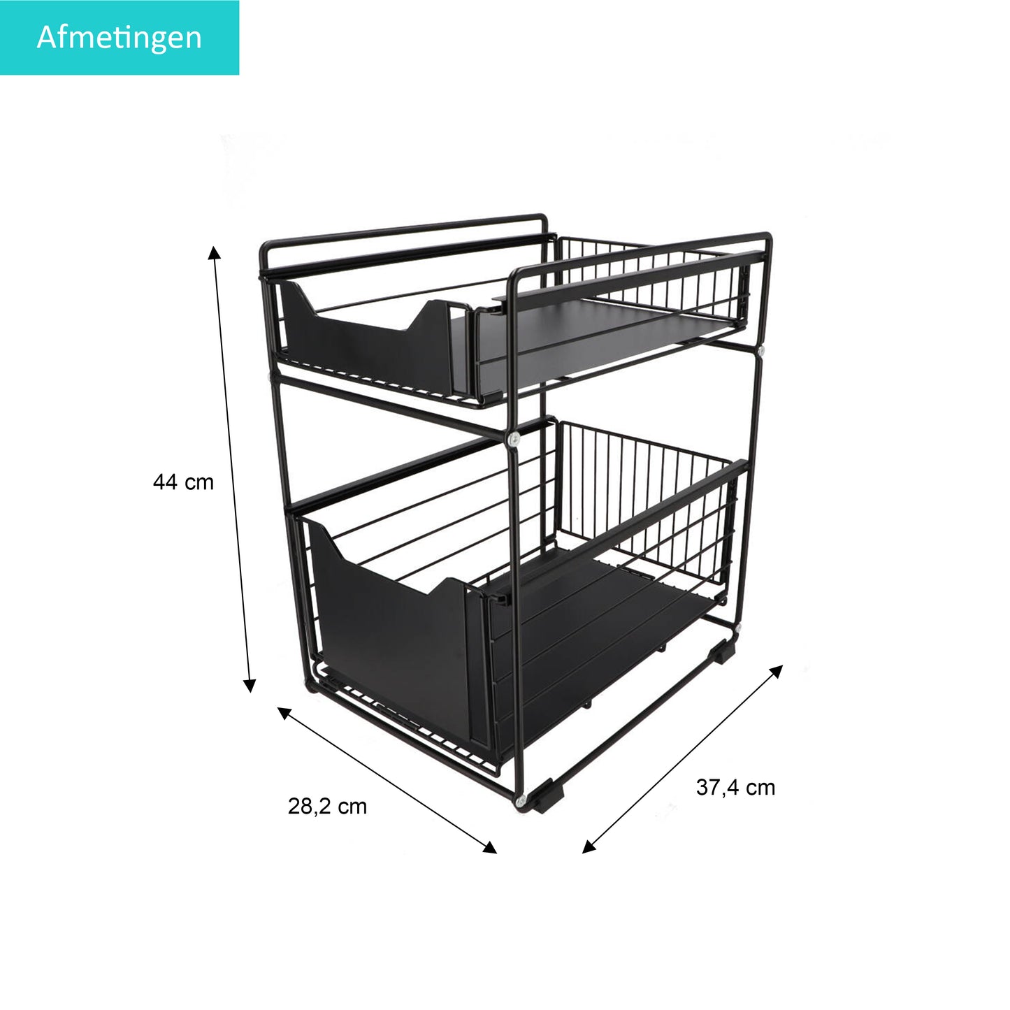 Gootsteenkast Organizer Wit