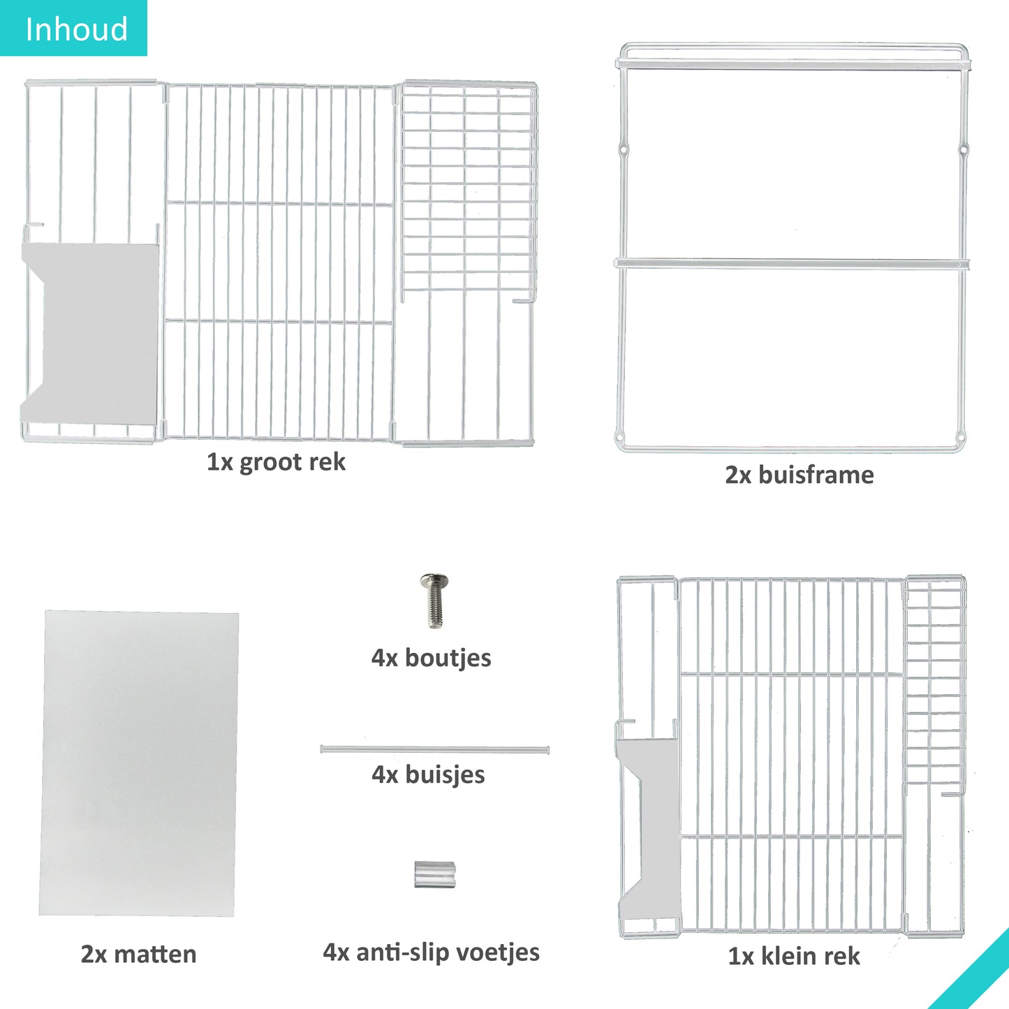 Gootsteenkast Organizer Wit