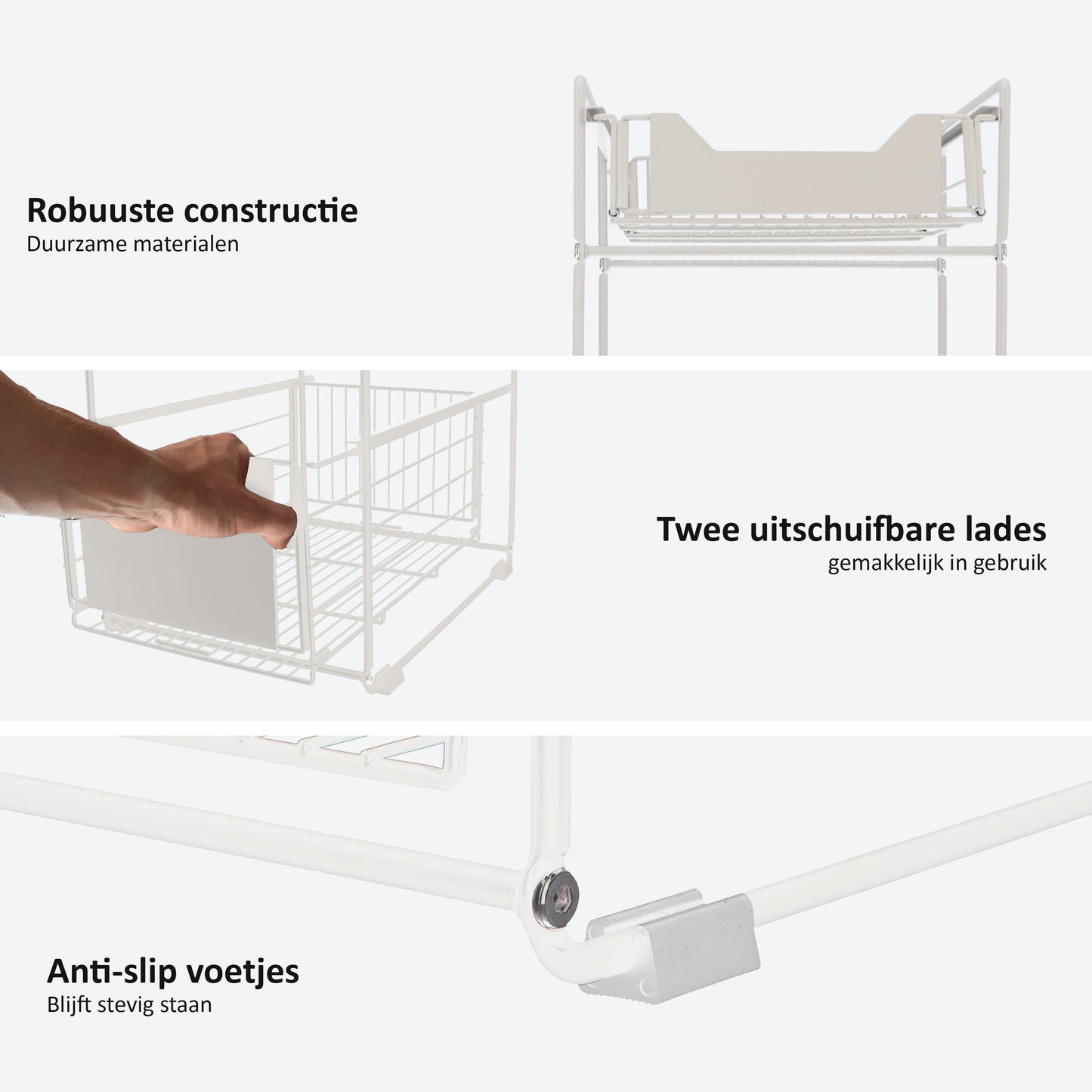 Gootsteenkast Organizer Wit