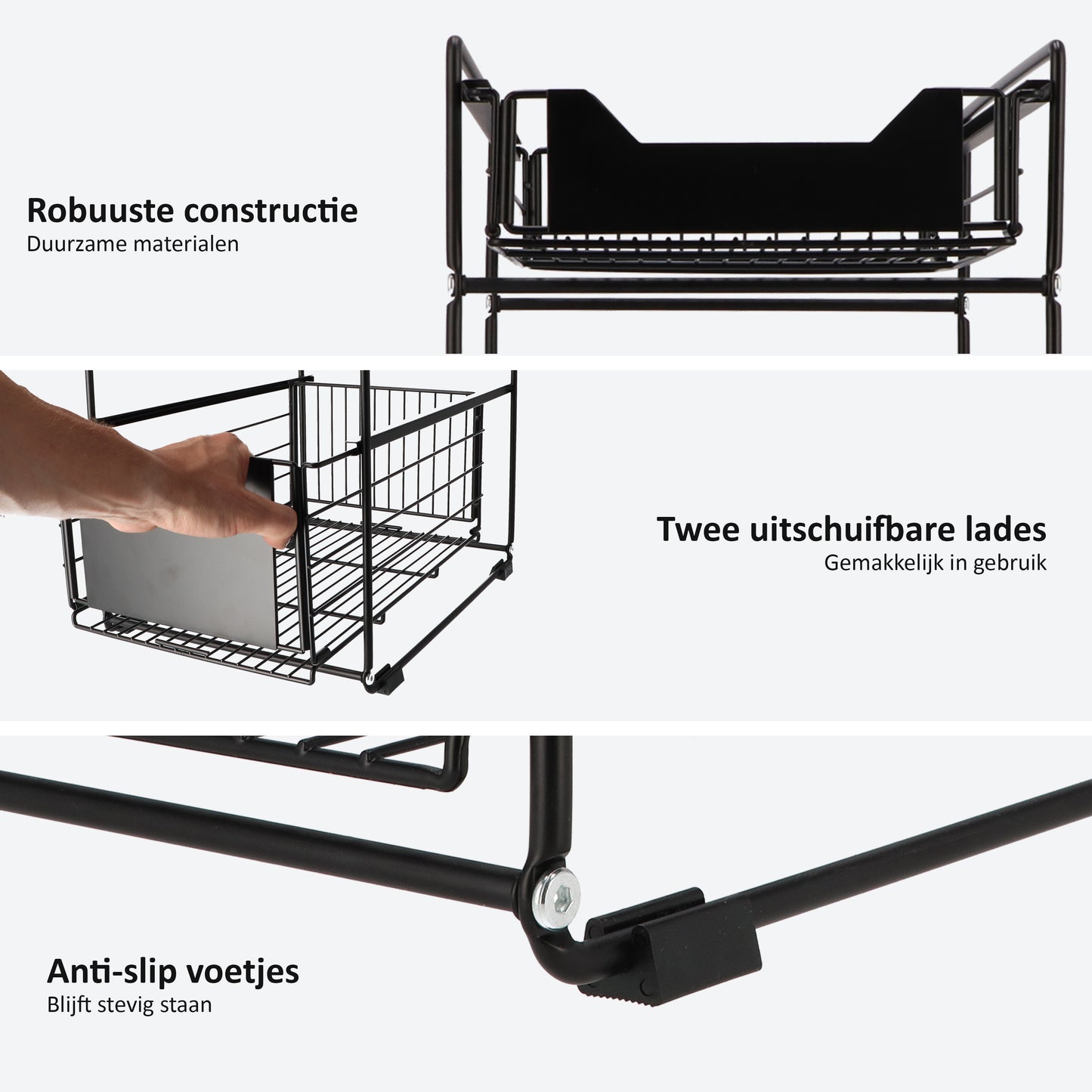 Gootsteenkast Organizer Wit