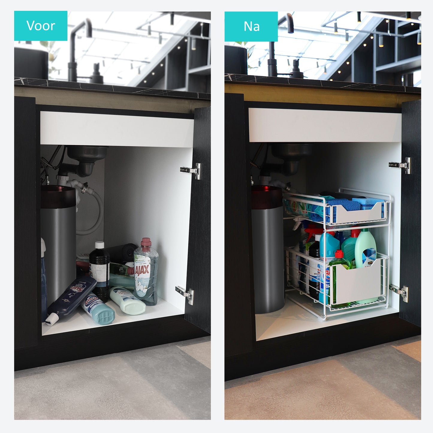 Gootsteenkast Organizer Wit