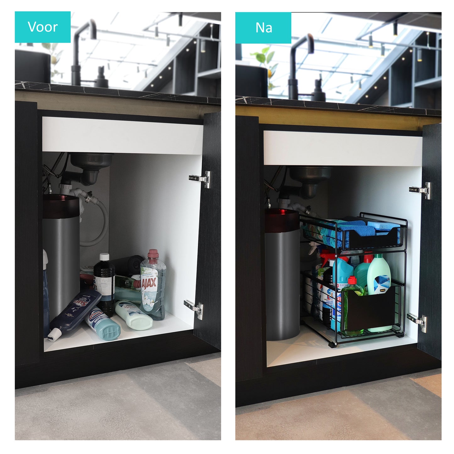 Gootsteenkast Organizer Wit